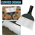 Miniatyrbilde 5 av 5: Multifunksjonell Hagespade. Hagerengjøringsspade. Multifunksjonell Ugressfjerningsspade i Stål. Landbruksverktøy for Ugressfjerning. For Hage. Ugressfjerning på Gård (28cm).