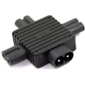 Pikkukuva 4 / 11: IEC320-C8 urosliitin IEC320-C7x3 naarasliittimen sovitin PDU-palvelimeen 2-napainen liitin Virta