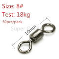 Miniatyrbilde 1 av 5: 50 stk Kulelager Fiske Snap Connector Med Sikkerhetssnapp Utendørs Camping Reise