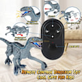 Miniatyrbild 2 av 5: RC Dinosaurie Leksak Blå Velociraptor Fjärrkontroll Dinosaurie Leksaker för Pojkar Jurassic World Raptor Dinozauriepresenter för Barn A1-Grön