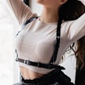 Miniatyrbild 3 av 9: Faux Läder Sele Bälte Dam Underkläder Body Bondage Bur Skulptur Sele Black