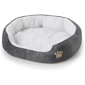 Miniatyrbillede 5 af 5: CDQ Rund eller Oval Formet Dimple Fleece Hundehule Seng Kæledyrs Katteseng
