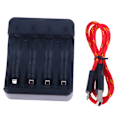 Miniatyrbillede 3 af 5: 4-slots Smart Ni-Zn batterilader Indikator Opladningskabel Sma Black
