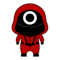 Pikkukuva 1 / 5: Squid Game -elokuvan tarra Piirretty tarra Tietokoneen kupin tarra D