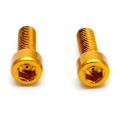Miniatyrbillede 4 af 8: 1 Par Vandflaskeholder Bolte M5 Aluminium Legering Hex Skruer Sort