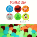 Miniatyrbillede 2 af 5: 24 stk., Juleadventskalender, 2023 Christmas Glow studsbollar, Glow In The Dark studsbollar til børn, gummi studsbolde Bulk 24stk