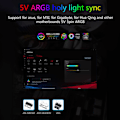 Pikkukuva 2 / 5: 1-3 RGB-jakaja ARGB 5V 3-nastainen jatkokaapeliadapter 30cm LED-valaistus PC-nauha Synkronointikaapeli