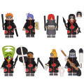 Miniatyrbillede 1 af 5: 8 stk Naruto Comic Samlefigurer Byggeklodser Legetøj til Børn sort