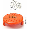 Miniatyrbillede 3 af 5: 2 stk. Spolekapseldæksel + Fjeder Reservedele til BLACK+DECKER STC1815 GL4525 Græstrimmer 385022-03..