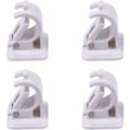 Miniatyrbild 1 av 5: 4-pack gardinstångsfästen, självhäftande väggkrokar, handdukshängare, väggfäste, inga borrhål
