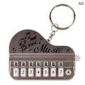 Miniatyrbillede 1 af 8: Bærbar musikinstrument Toy Piano Nøglering Mini Elektronisk A8 onesize A8 onesize