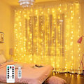 Miniatyrbild 1 av 5: String Lightsbright Led Fairy Lights300 Leds Gardinljus USB String Light 8 lägen med timer Fjärrkontroll Ip44 för dekoration inomhusbelysning (wa