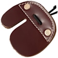 Miniatyrbild 1 av 4: Koläder Bågskytte Fingertab för Recurve Bågar Jakt Finger Skydd Brun