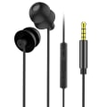 Miniatyrbillede 1 af 5: 3,5 mm Jack Sovhörlurar Mjukt silikontrådt headset med mikrofon Örondjup