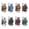 Miniatyrbilde 1 av 2: 8 stk Star Wars Minifigures Sett Actionfigurer Byggeklosser Barnegave