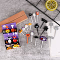 Pikkukuva 5 / 8: 1Pack Halloween Cocktail Picks Fruktgaffel Mode Barn Hol A2 one size A2 one size