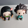 Pikkukuva 5 / 5: 4 kpl/setti Demon Slayer Kamado Tanjirou Nezuko Action Figur
