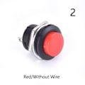Miniatyrbilde 1 av 5: 16mm 12V-24V vanntett bil LED Power Push Button Momentary Swi 2 2