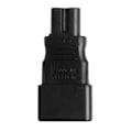 Miniatyrbild 1 av 5: IEC 320 C14 till C7-adapter IEC C7 till C14 AC-adapter 3-P C14 hane till C7 hona