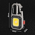 Miniatyrbillede 3 af 5: Mini Bright Light Bærbar Lommelygte Sort+Magnet