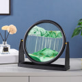 Miniatyrbild 4 av 11: Roterbar Rörlig Sandsjöbild 3D Rörelsevisning Flytande Quicksand Ram för Hem Sovrum Vardagsrum Dekoration Present Tillbehör Blå