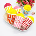 Miniatyrbilde 2 av 11: Søt popcorn klemme leketøy angst lindring klemme Squishy baller klasse premier fest favoriserer fidget leker for barn voksne null - rød pluss gul