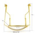 Miniatyrbilde 4 av 5: 10-Hulls Munnspillhals Harpe Metallstativ Montert Munnspillfeste Svart