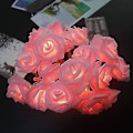 Miniatyrbild 4 av 5: 3m 20 LED batteridrivna Rose LED-ljusslingor 6 cm i diameter, Pe (rosa ros)