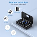 Miniatyrbillede 4 af 5: Multifunktionel og bærbar kamera batterilader med LCD-skærm, kan bruges som kortlæser