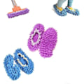 Miniatyrbild 1 av 5: Mopptofflor 2 par multifunktionella skor för dammmoppar i mikrofiber