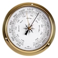 Miniatyrbild 3 av 5: 115 mm Väggmonterad Termometer Hygrometer Klocka Tidvattenklocka Väderstation Koppar för Inomhus Utomhus