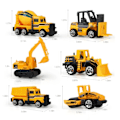 Pikkukuva 3 / 5: Miniatyyrimalli leluautosta, kaatoauto, tekniset ajoneuvot, eb-malli, lahja pojille, 6 tyyliä, 8,5 A kaivukoneelle