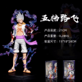 Miniatyrbilde 1 av 4: One Piece Luffy Gear 5 Anime Figur Sun God Nika 17cm PVC Action Staty Samleobjekt Modell Lekefigurer for barn Gave C med eske 21cm