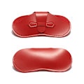 Miniatyrbillede 8 af 10: PU Læder Etui Solbrille Opbevaringspose Cover Red