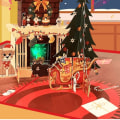 Miniatyrbild 4 av 5: 3D Popup Julhälsningskort Tomte Eldstäder med Ljus Musik Färgglada Meddelandekort Julhälsningskort Nyårspresent