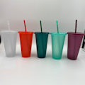 Miniatyrbild 5 av 11: Pulver Glansig Återanvändbar Sugrör Mugg med Lock Sequin Glitter Mugg Kaffe Juice Te Mugg Resmugg Utomhus Drickflaska Ljusgrön