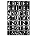 Pikkukuva 8 / 8: 42 kpl kirjainnumerosymboli käsityö ontto stencil leimaus kohokuviointi A one size A one size