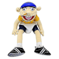 Miniatyrbild 3 av 5: 58 cm Jeffy Plyschleksak Jeffy Hatt Handdocka Spel Uppstoppad Docka Barnpresenter A