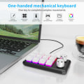 Miniatyrbild 2 av 11: RGB Programmerbar Makro-tangentbord 12 Tangenter Plug-Play Mini-tangentbord för Enhands-spel Svart