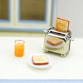 Miniatyrbillede 3 af 11: 1:12/1:6 Mini Brødrister til Dukkehuse Brødbager Miniature Mini Brødrister Dukkehuse Brødbager Dukkehuse Køkkenredskaber null - Sort baggrund