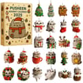 Pusheen Adventskalender, Akryl Nøkkelringer