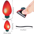 Miniatyrbild 3 av 5: 40 st Julbilmagneter Ljusdekaler Reflekterande glödlampa Ljusmagneter Julbil