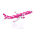 Miniatyrbild 6 av 8: 1:400 Metallflygplansmodell Viva Air Aircraft Modell Diecast Ai Röd one size Red one size