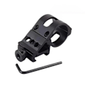 Miniatyrbillede 3 af 8: 25,4 mm/30 mm lommelygte diagonal arm montering aluminiumlegering Flas Black 30mm Black 30mm