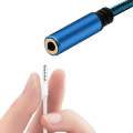 Pikkukuva 4 / 5: Äänijohto USB:stä 3,5 mm:n aux-kaapelille Apple-kuulokkeiden sovittimelle Jack-kaapeli 1 m musta 1 m musta 1m Black