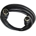 Miniatyrbillede 3 af 4: Mini Din 9-polet han til 9-polet han o Indgangskabel 1m 2m 3m Compat Sort 3M Black 3M