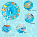 Miniatyrbild 2 av 5: Baby Badring - Baby Badring - Uppblåsbar Boj - Barns Badstol - Simhjälpmedel för Spädbarn från 6 Månader till 36 Månader