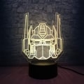 Miniatyrbilde 4 av 5: 3D Optisk Illusions Transformermodell Skrivebordslampe LED Nattlys