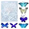Pikkukuva 1 / 5: Örhängen Halsband Hänge Form Butterfly Crystal