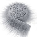 Pikkukuva 1 / 4: 9x150 cm Tekoturkisnauha Tee-se-itse-vaatteet Ompele Fluffy Trimming S Vaaleanharmaa 9cm*150cm Light gray 9cm*150cm
